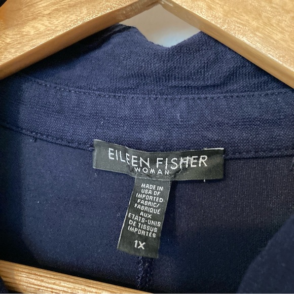 Eileen Fisher Button Down Tunic Blouse - Picture 3 of 6